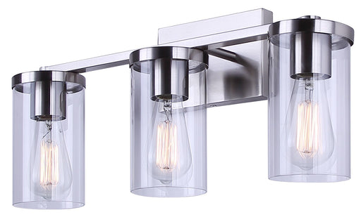 Canarm - IVL1234A03BN - Three Light Vanity - Britton - Brushed Nickel