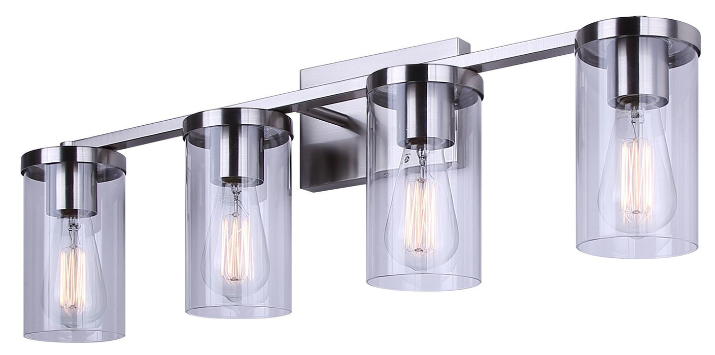 Canarm - IVL1234A04BN - Four Light Vanity - Britton - Brushed Nickel