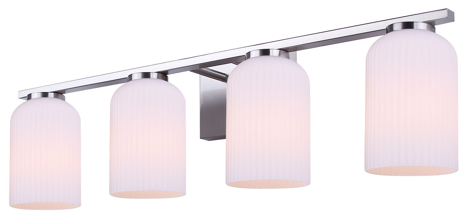 Canarm - IVL1241A04BN - Four Light Vanity - Bram - Brushed Nickel
