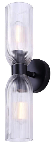 Omarion Two Light Wall Fixture Matte Black