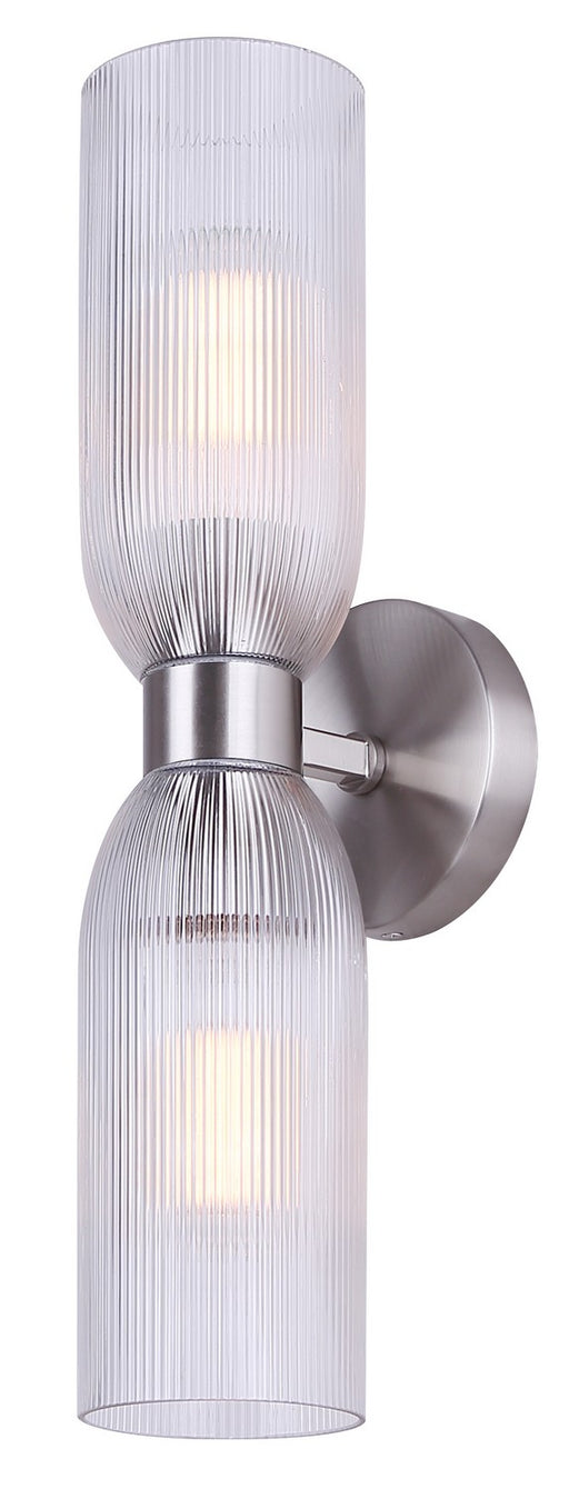 Canarm - IWF1252A02BN - Two Light Wall Fixture - Omarion - Brushed Nickel