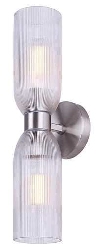 Omarion Two Light Wall Fixture Brushed Nickel