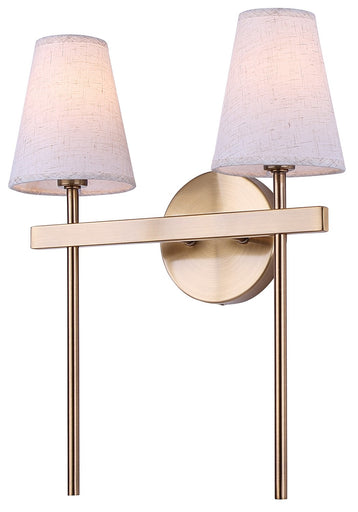 Nell Two Light Wall Fixture Gold