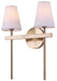 Canarm - IWF2254B02GD - Two Light Wall Fixture - Nell - Gold