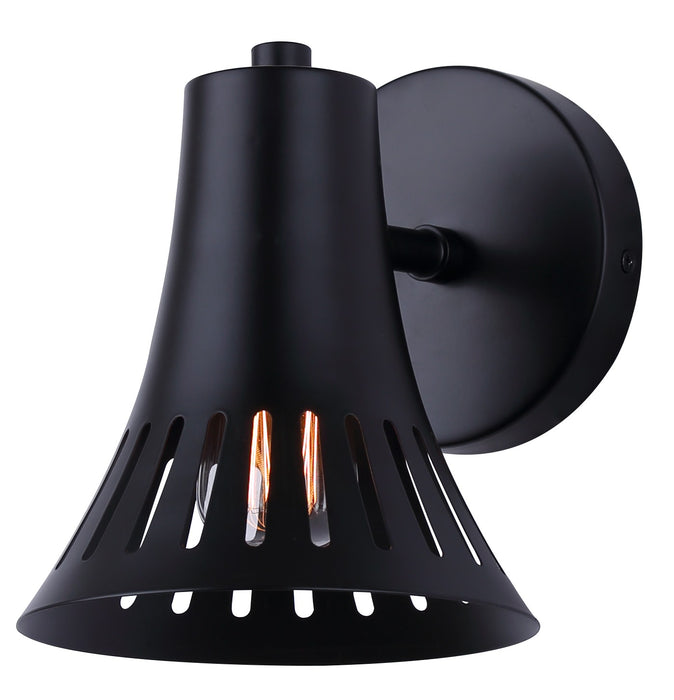 Canarm - IWF2255B01BK - One Light Wall Sconce - Percy - Matte Black