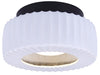 Canarm - LFM338A11BKR - LED Flush Mount - Dario - Matte Black And White
