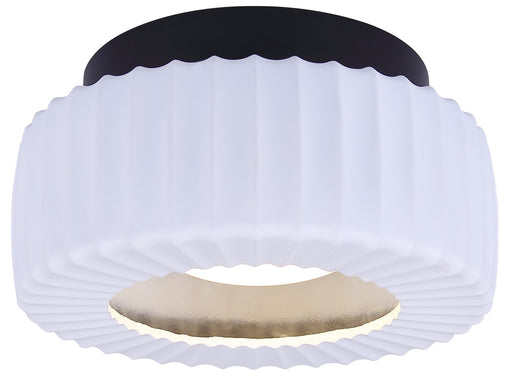 Canarm - LFM338A11BKR - LED Flush Mount - Dario - Matte Black And White