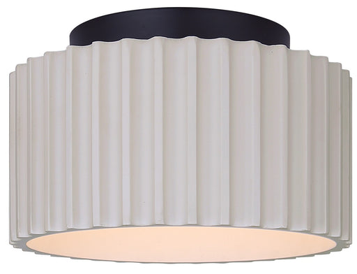Tavi LED Flush Mount Matte Black And Stone