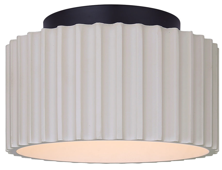 Canarm - LFM339A11SRB - LED Flush Mount - Tavi - Matte Black And Stone