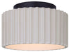Canarm - LFM339A11SRB - LED Flush Mount - Tavi - Matte Black And Stone