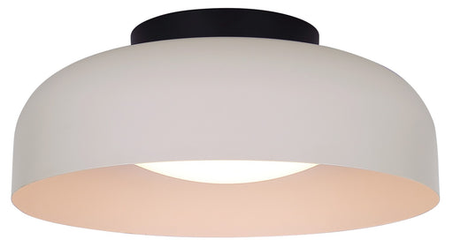 Petra LED Flush Mount Matte Black And Stone