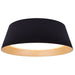 Canarm - LFM344A18BKW - LED Flush Mount - Mira - Matte Black & Faux Wood