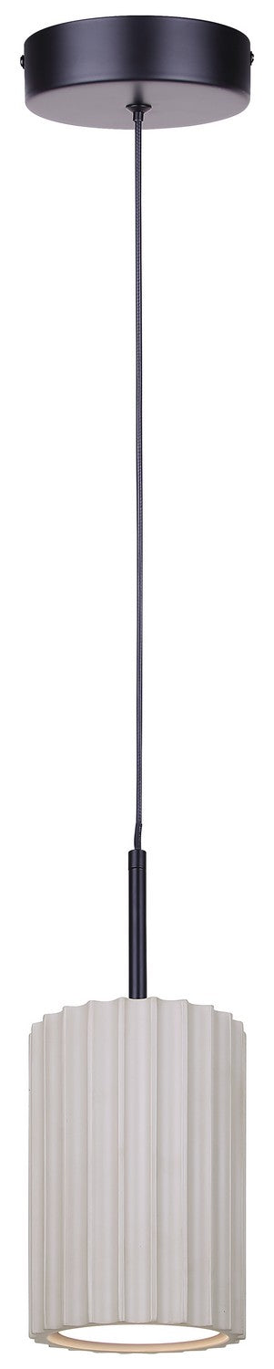 Canarm - LPL339A01SRB - LED Pendant - Tavi - Matte Black And Stone