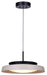 Canarm - LPL340A15BKS - LED Pendant - Petra - Matte Black And Stone