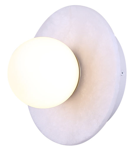 Fenn LED Wall Sconce Gold/ Matte White