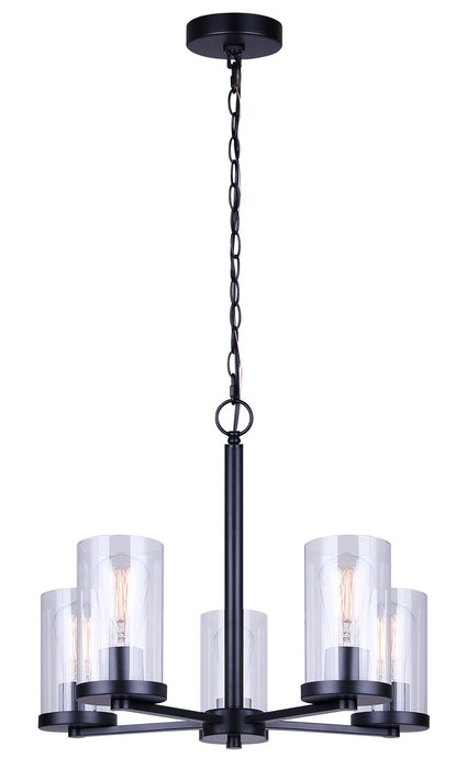 Canarm - ICH1234A05BK - Five Light Chandelier - Britton - Matte Black