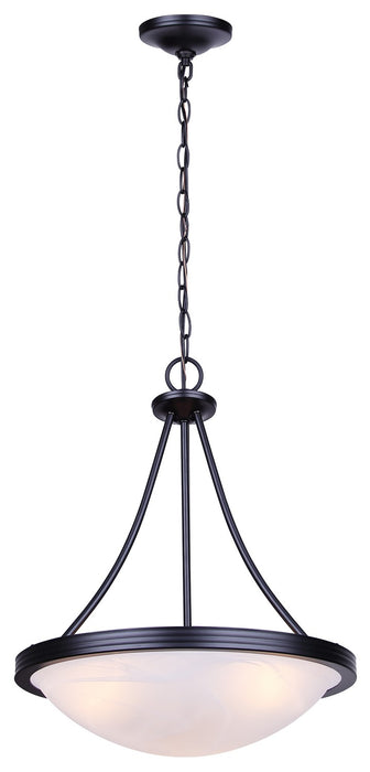 Canarm - ICH4115BK - Three Light Chandelier - Devon - Matte Black