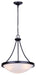 Canarm - ICH4115BK - Three Light Chandelier - Devon - Matte Black