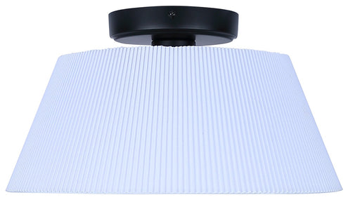 Aspen One Light Flush Mount Black