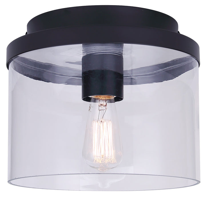 Canarm - IFM1234A09BK - One Light Flush Mount - Britton - Matte Black
