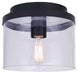 Canarm - IFM1234A09BK - One Light Flush Mount - Britton - Matte Black