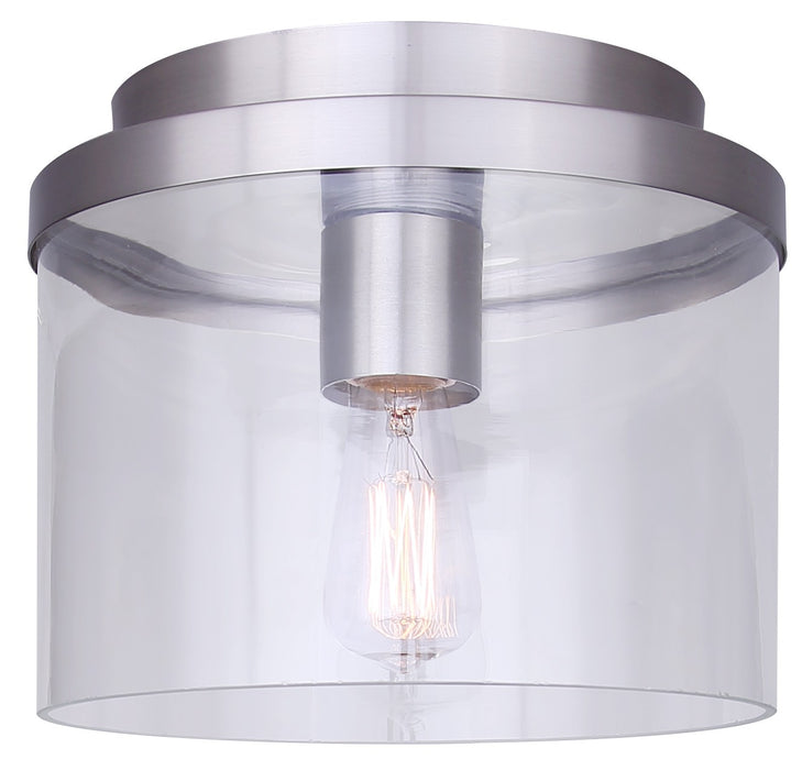 Canarm - IFM1234A09BN - One Light Flush Mount - Britton - Brushed Nickel