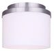 Canarm - IFM1234A09BN-FO - One Light Flush Mount - Britton - Brushed Nickel