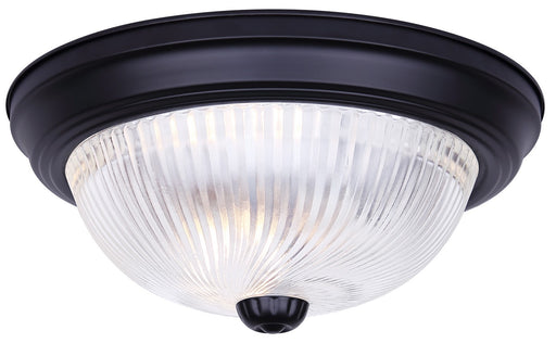 21 Series One Light Flush Mount Matte Black