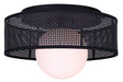 Canarm - IFM2295B12BK - One Light Flush Mount - Thane - Matte Black