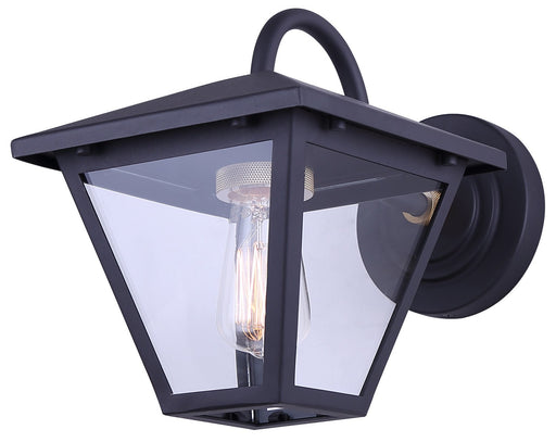 Ira One Light Outdoor Wall Lantern Sand Black