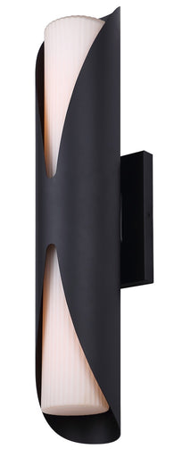 Dylan Two Light Outdoor Wall Lantern Sand Black