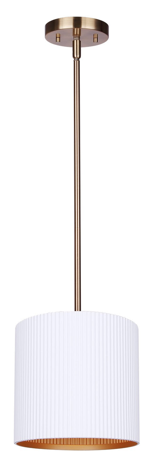 Canarm - IPL1119A01WHG - One Light Pendant - Rexton - Gold And Matte White