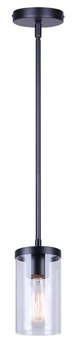 Canarm - IPL1234A01BK - One Light Pendant - Britton - Matte Black