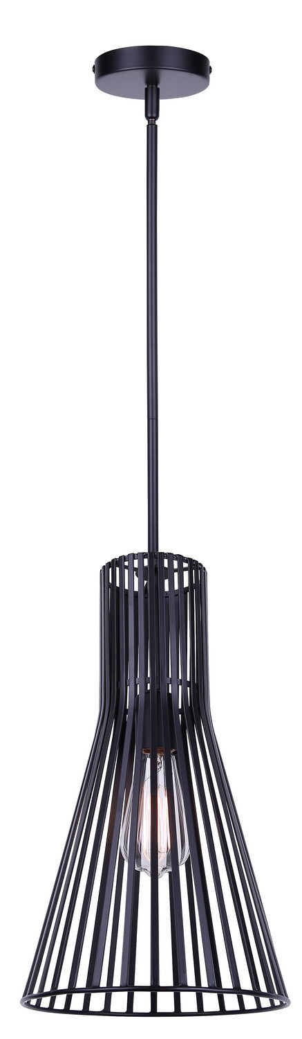 Canarm - IPL1238A01BK - One Light Pendant - Elim - Matte Black