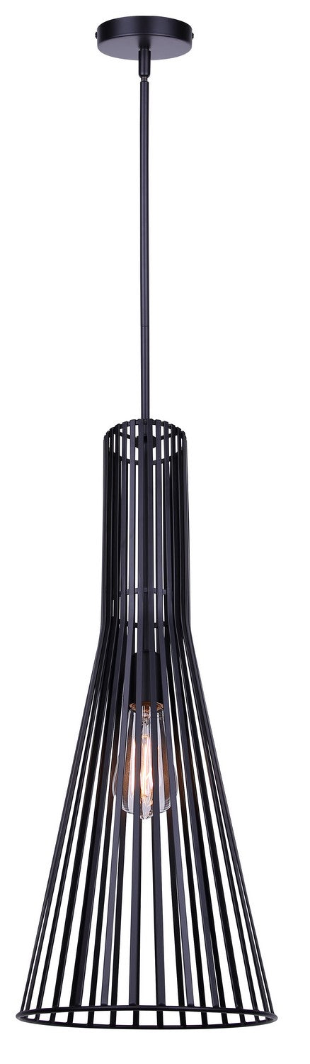 Canarm - IPL1238A01BK24 - One Light Pendant - Elim - Matte Black