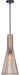 Canarm - IPL1238A01BKB24 - One Light Pendant - Elim - Matte Black And Brushed Brown