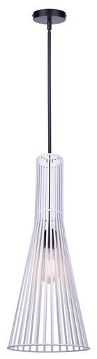 Elim One Light Pendant Matte Black And White