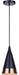 Canarm - IPL1240A01BKG - One Light Pendant - Noire - Matte Black + Gold