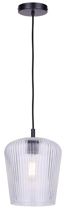 Canarm - IPL1249A01BK-CR - One Light Pendant - Leandro - Matte Black