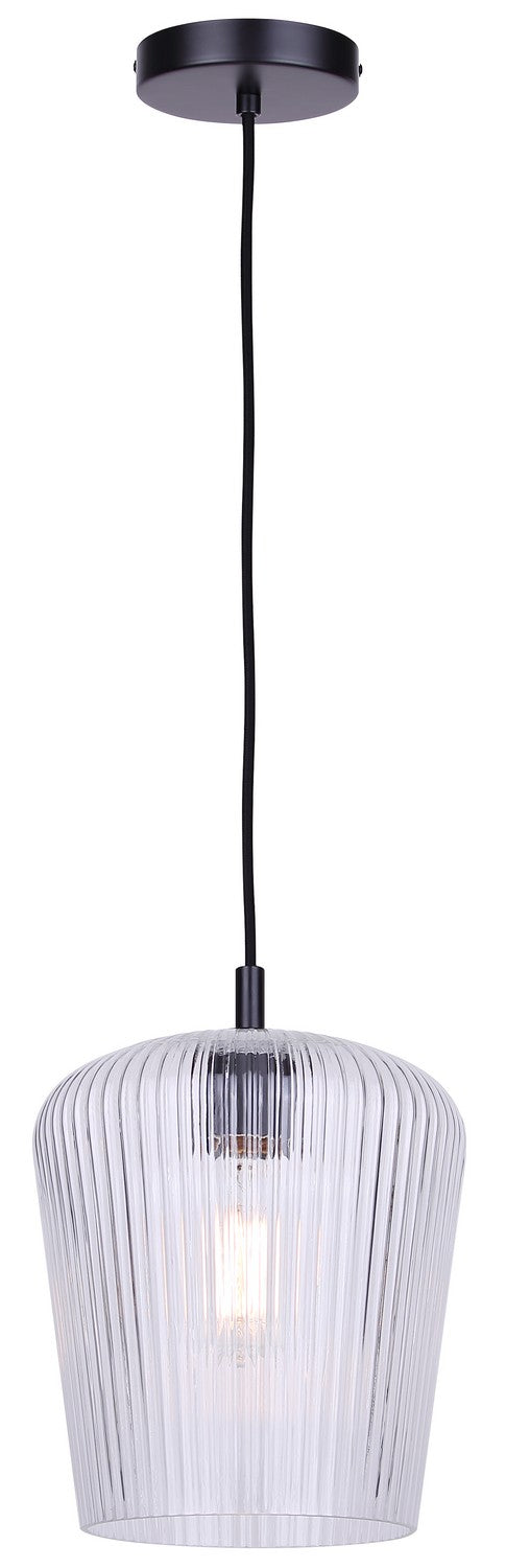 Canarm - IPL1249A01BK-CR - One Light Pendant - Leandro - Matte Black