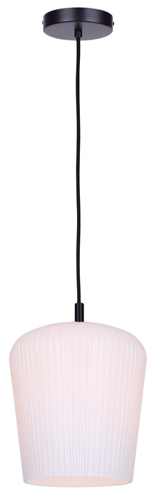 Canarm - IPL1249A01BK-OR - One Light Pendant - Leandro - Matte Black
