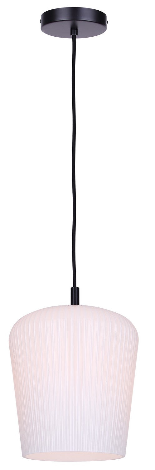 Canarm - IPL1249A01BK-OR - One Light Pendant - Leandro - Matte Black
