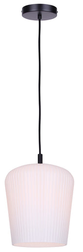 Leandro One Light Pendant Matte Black