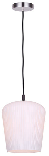 Leandro One Light Pendant Brushed Nickel