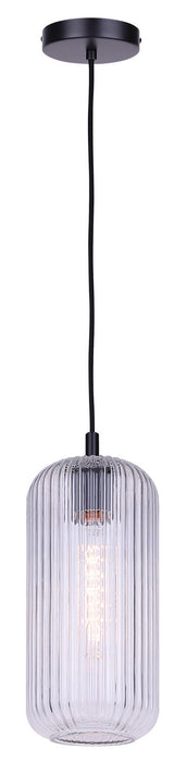 Canarm - IPL1250A01BK-CR - One Light Pendant - Malek - Matte Black