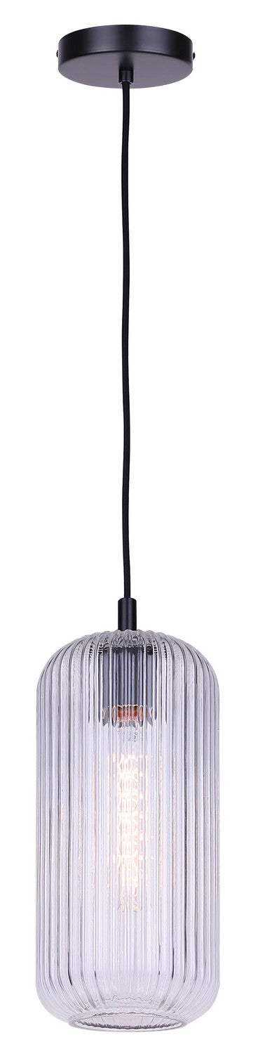 Canarm - IPL1250A01BK-CR - One Light Pendant - Malek - Matte Black