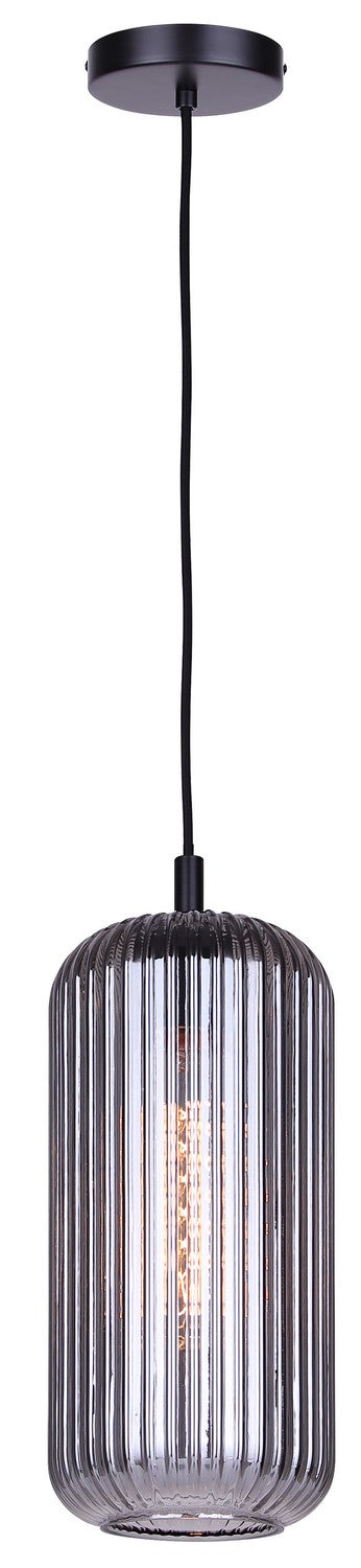 Canarm - IPL1250A01BK-SR - One Light Pendant - Malek - Matte Black