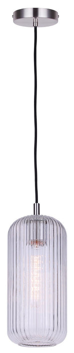Canarm - IPL1250A01BN-CR - One Light Pendant - Malek - Brushed Nickel