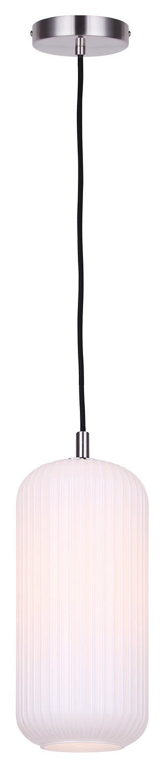 Canarm - IPL1250A01BN-OR - One Light Pendant - Malek - Brushed Nickel