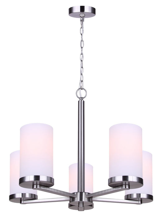 Canarm - ICH1234A05BN-FO - Five Light Chandelier - Britton - Brushed Nickel